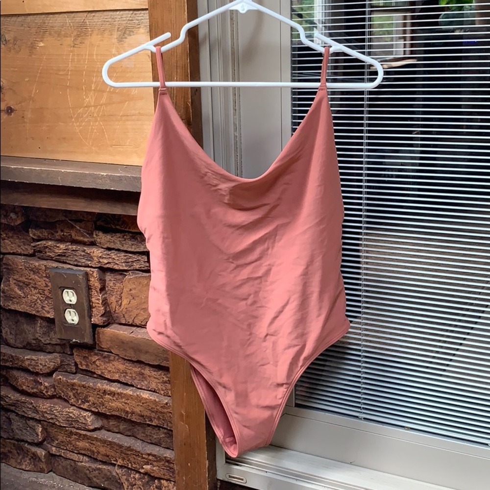 One Piece Pink Bathing Suit Aerie